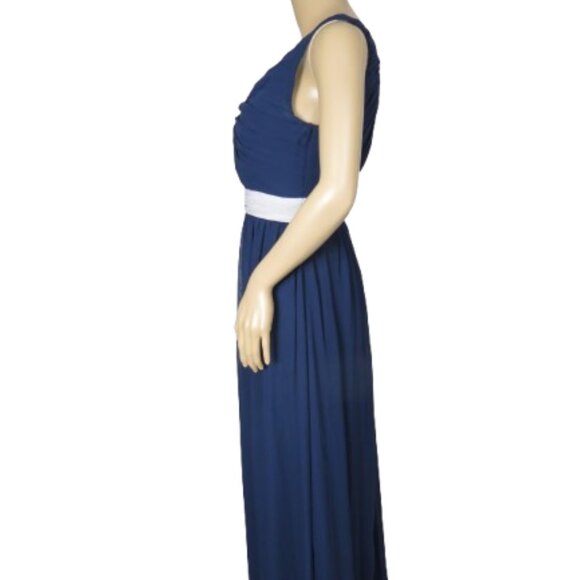 Bari Jay Navy Blue Floor Length Gown - Picture 4 of 10